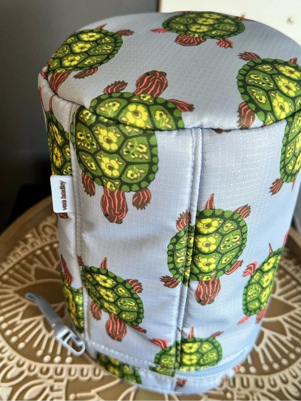 NWT Vera Bradley Upright Organizer in Ripstop , All Over Turtle Print